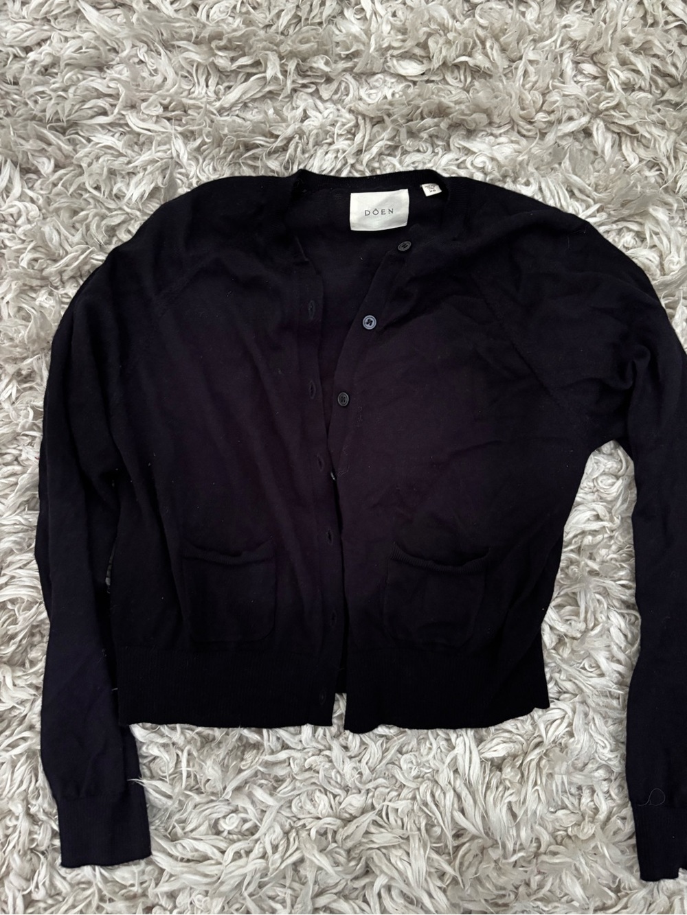 Doen Celine cardigan in dark navy - Picture 2 of 4